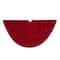 Glitzhome® 52" Red Knited Acrylic Christmas Tree Skirt